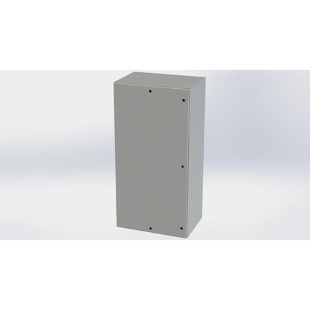 Saginaw Control & Engineering 1/4 Turn Latch Electrical Enclosures, 72 in H, 24 in D, 36 in W, NEMA 3R, 4, 12, 13, Carbon Steel SCE-72EL3624LP